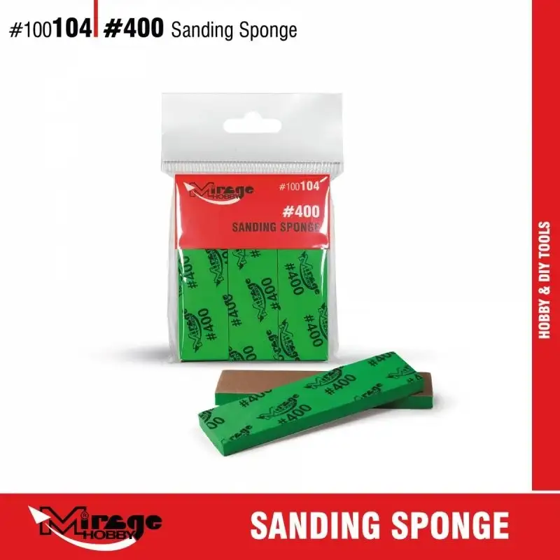 ESPONJA DE LIJADO N.° 400 MIRAGE [6 unidades] (esponjas de lijado)