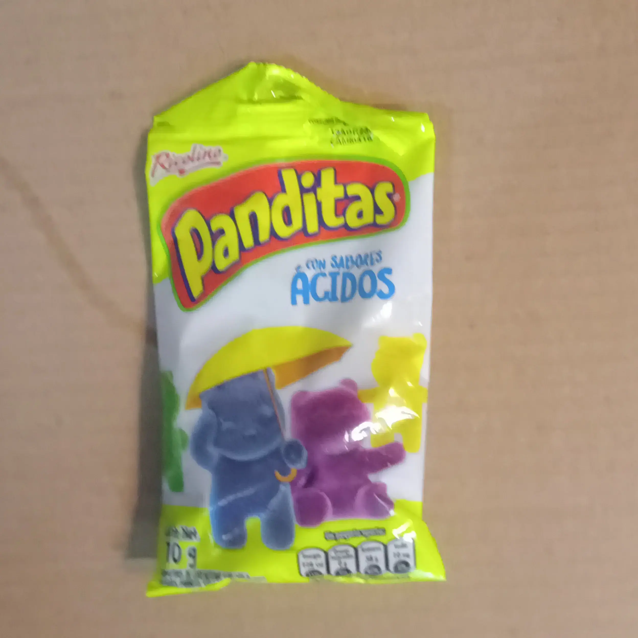 Gomitas panditas acidos 70 g
