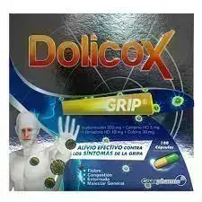 DOLICOX GRIP CJA X 100 CAP ACETA+CAFE+FENI+CETI MEDIC BRAND