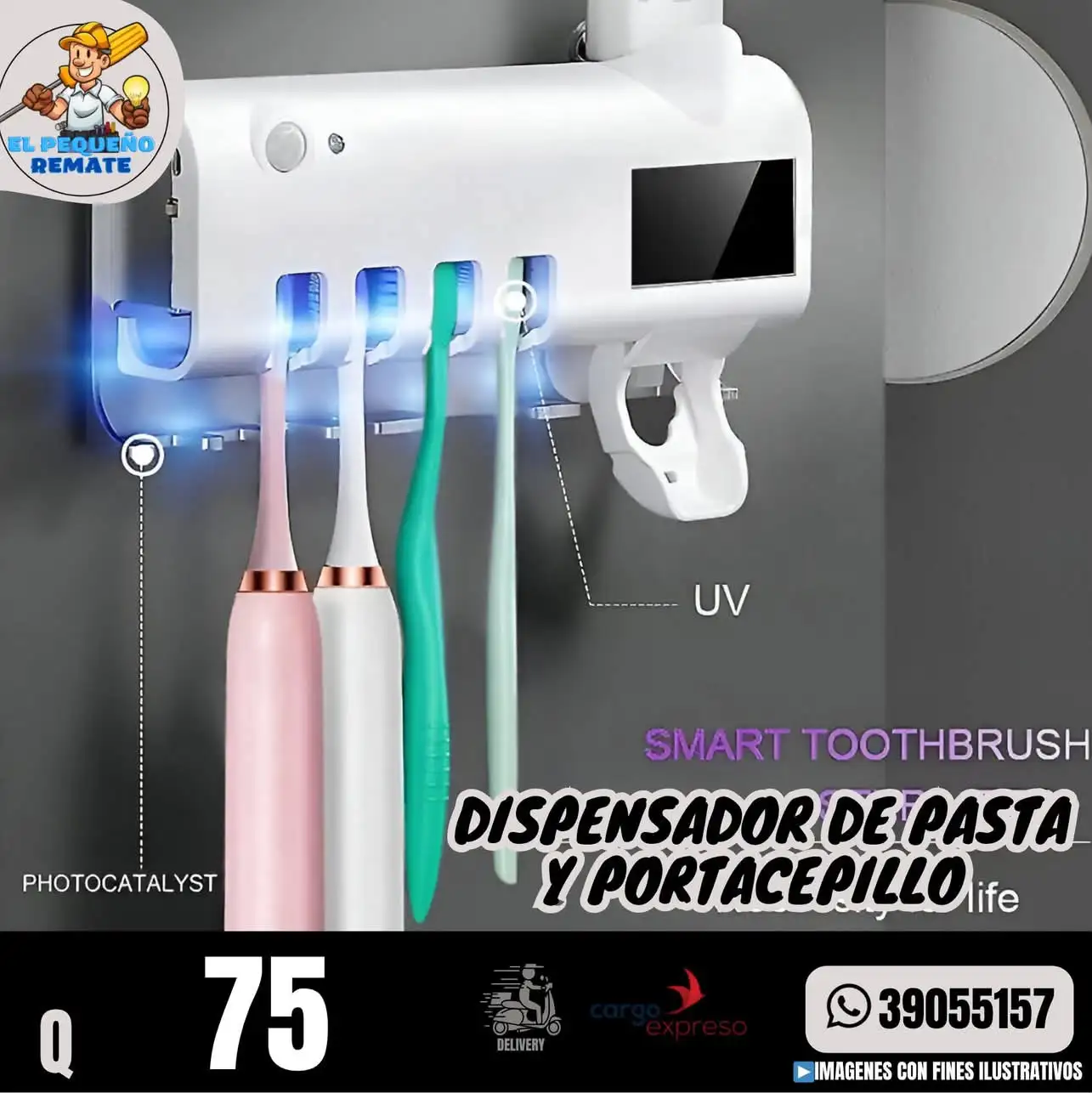 DISPENSADOR DE PASTA Y PORTACEPILLO 2