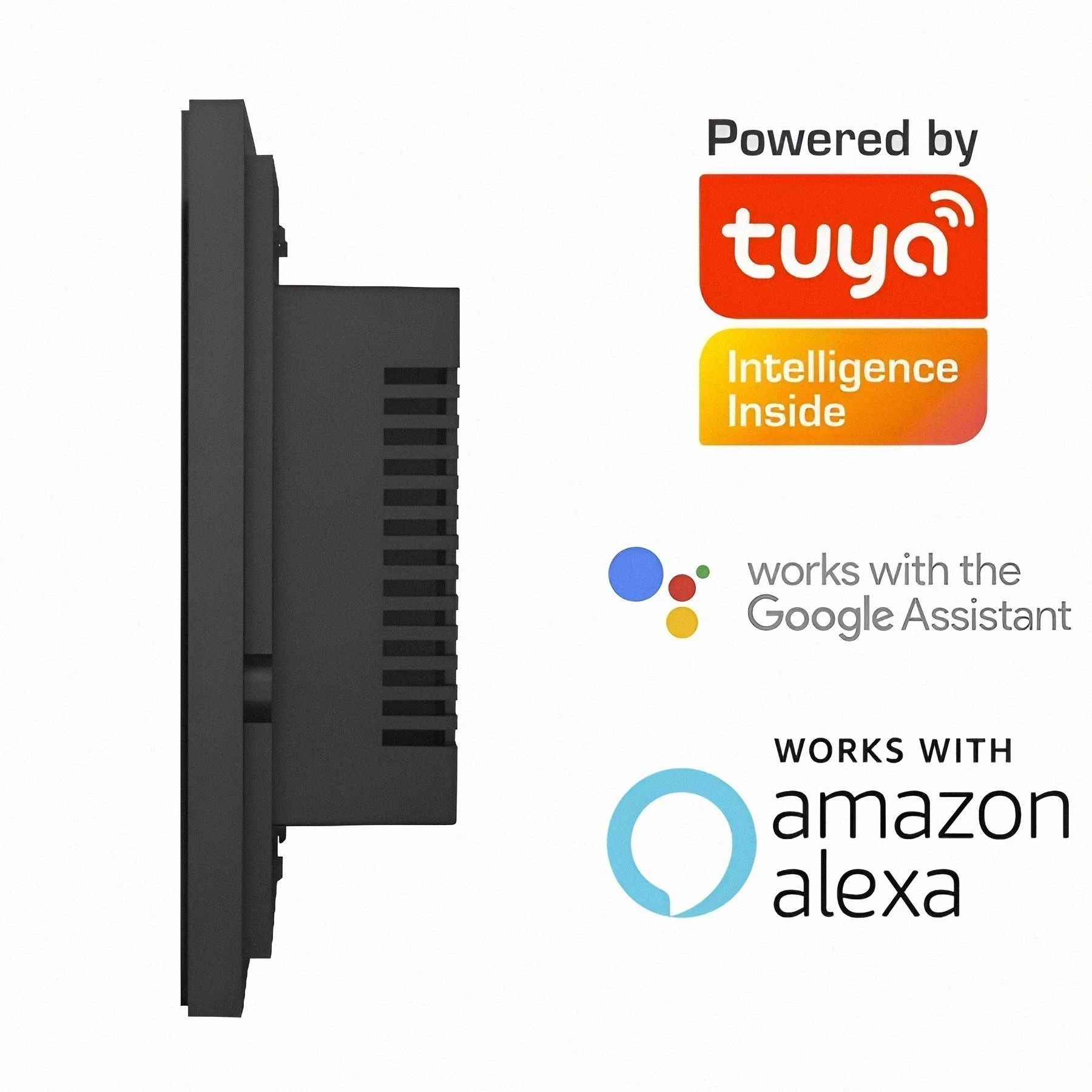 INTERRUPTOR SIMPLE INTELIGENTE WIFI 10A 120VAC COLOR NEGRO S/NEUTRO DEXEL SMART 3