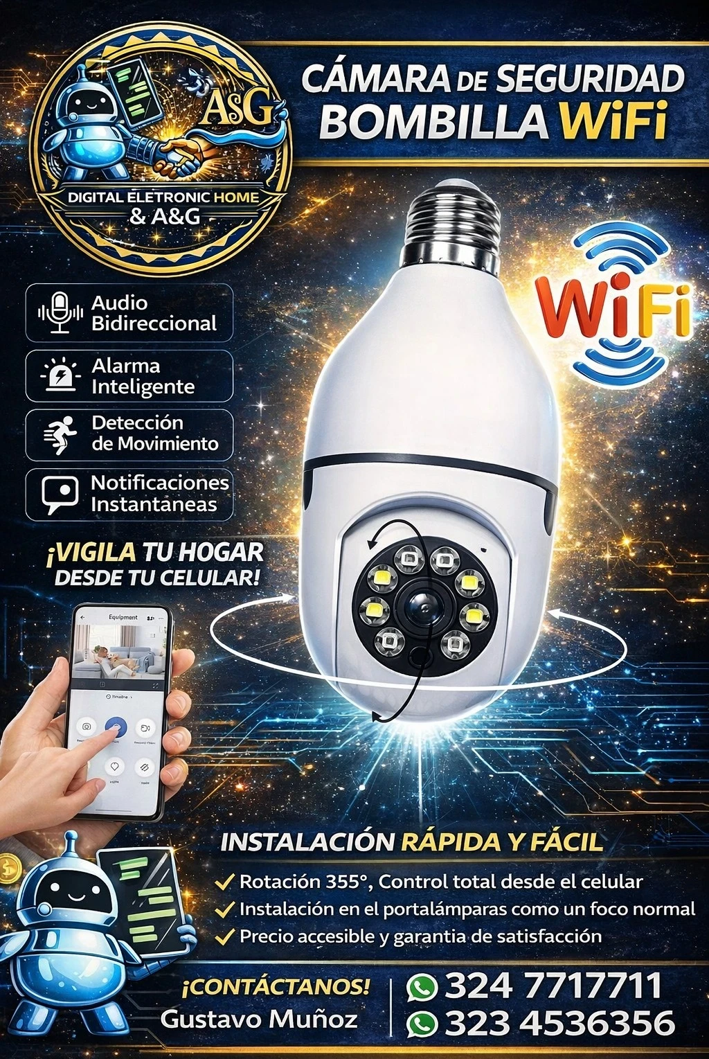 Camara bombillo 