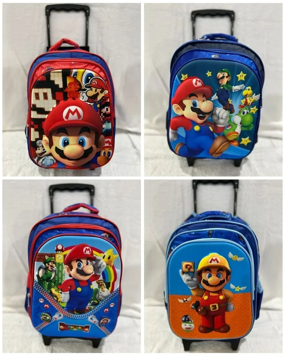 MOCHILAS ESCOLAR DISNEY CON CARRO 4