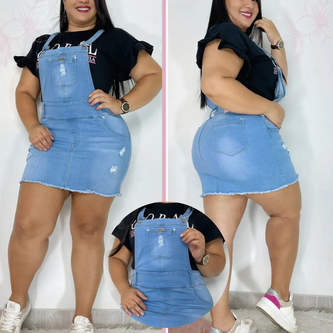 Falda Pechera Talla Plus 