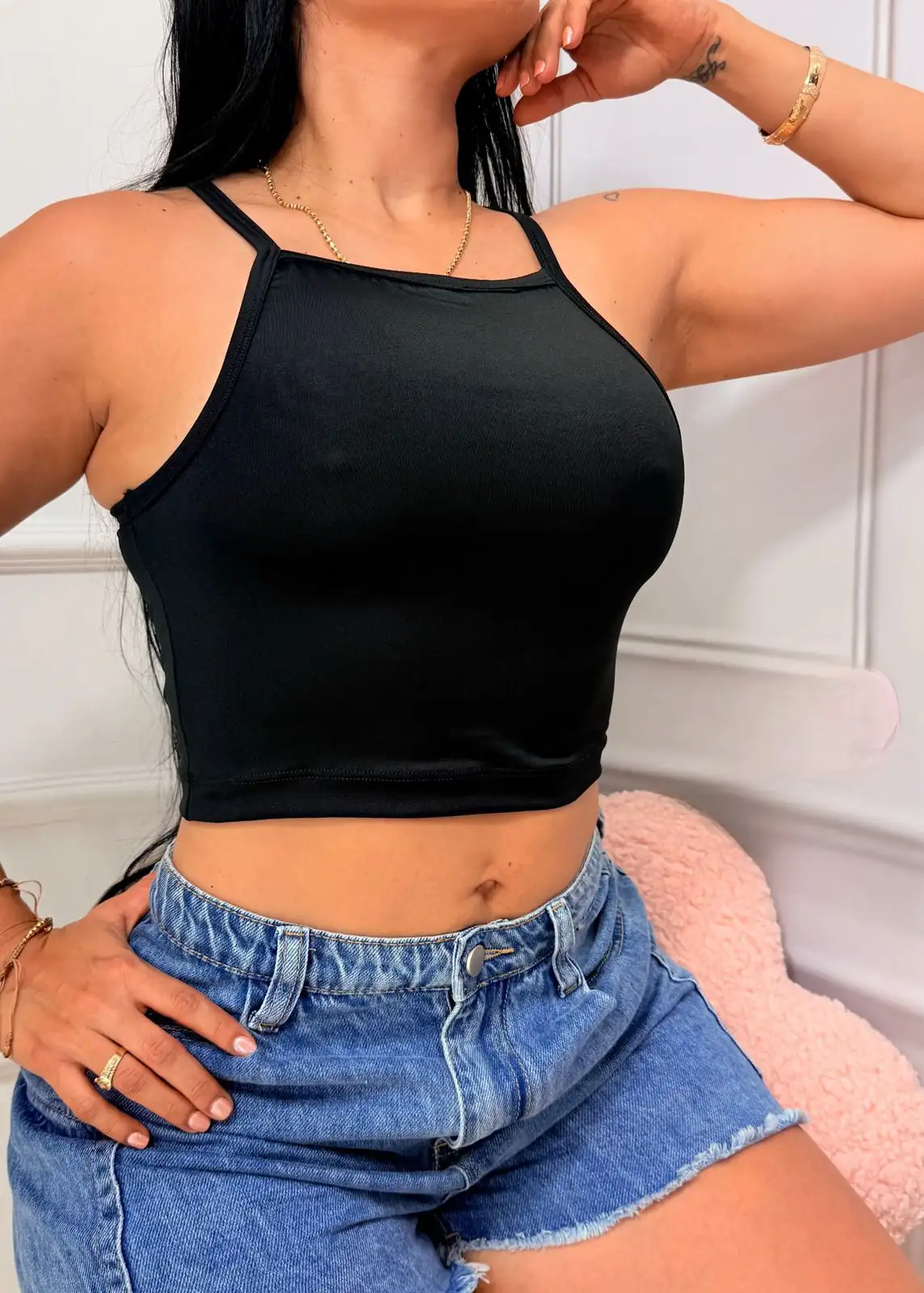😍❤️ Hermosa blusa básica de tiras 🌈😍🛍️ 