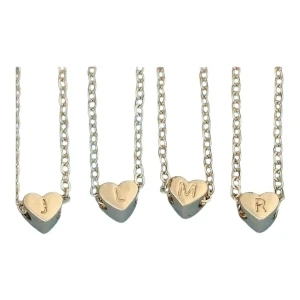 CADENA DE CORAZON BAÑO DORADO