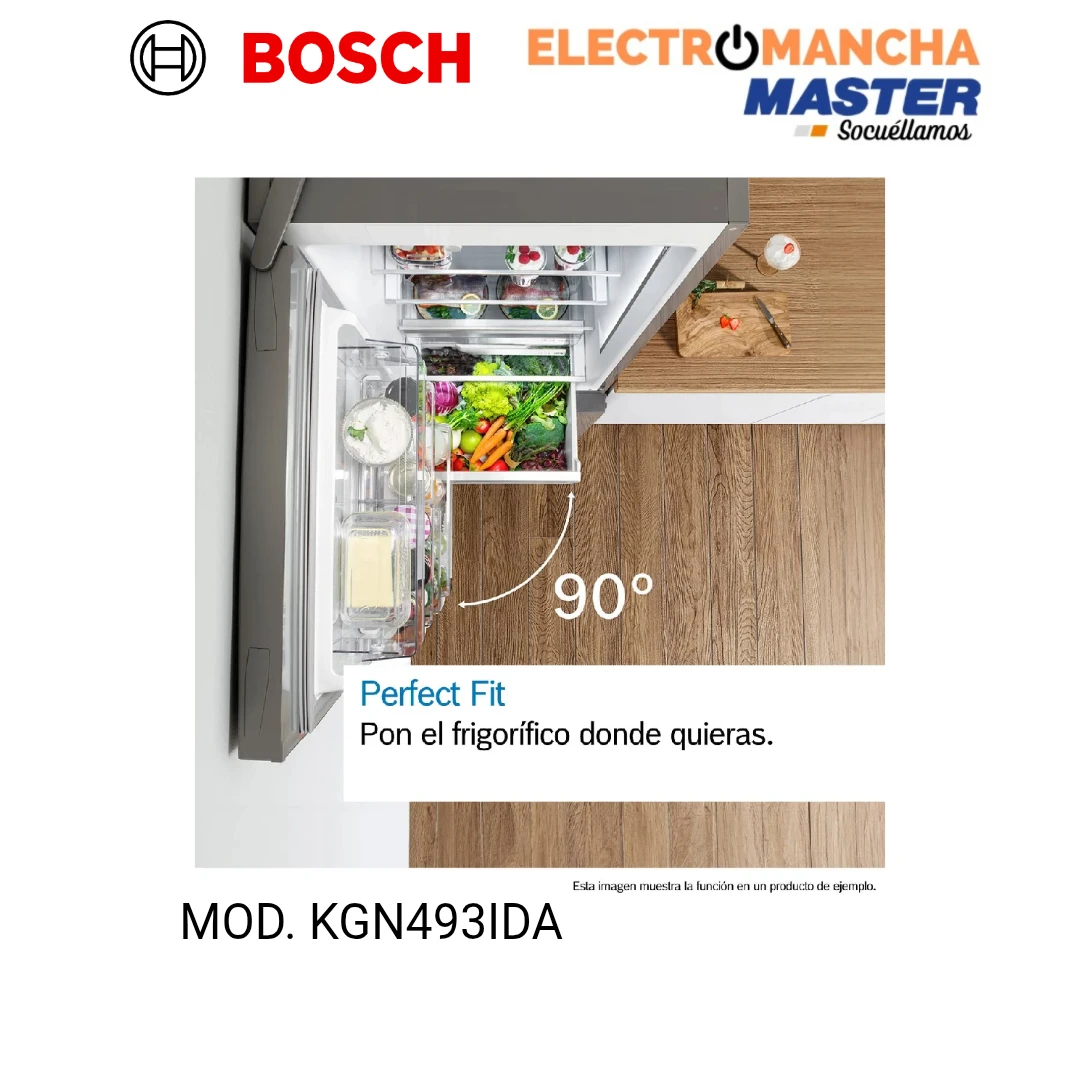 FRIGO COMBI BOSCH KGN493IDA 2,03*70 INOX NF CLASE D  9