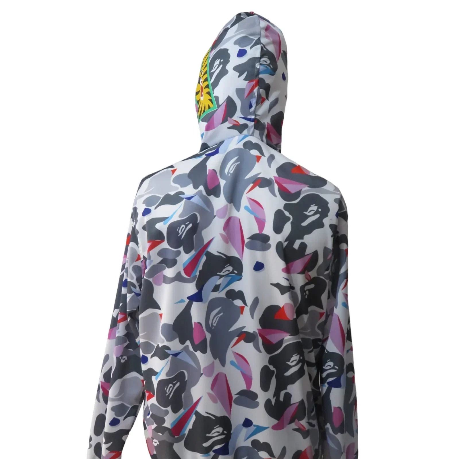 Chamarra Shark blanco con rosa moteada 3