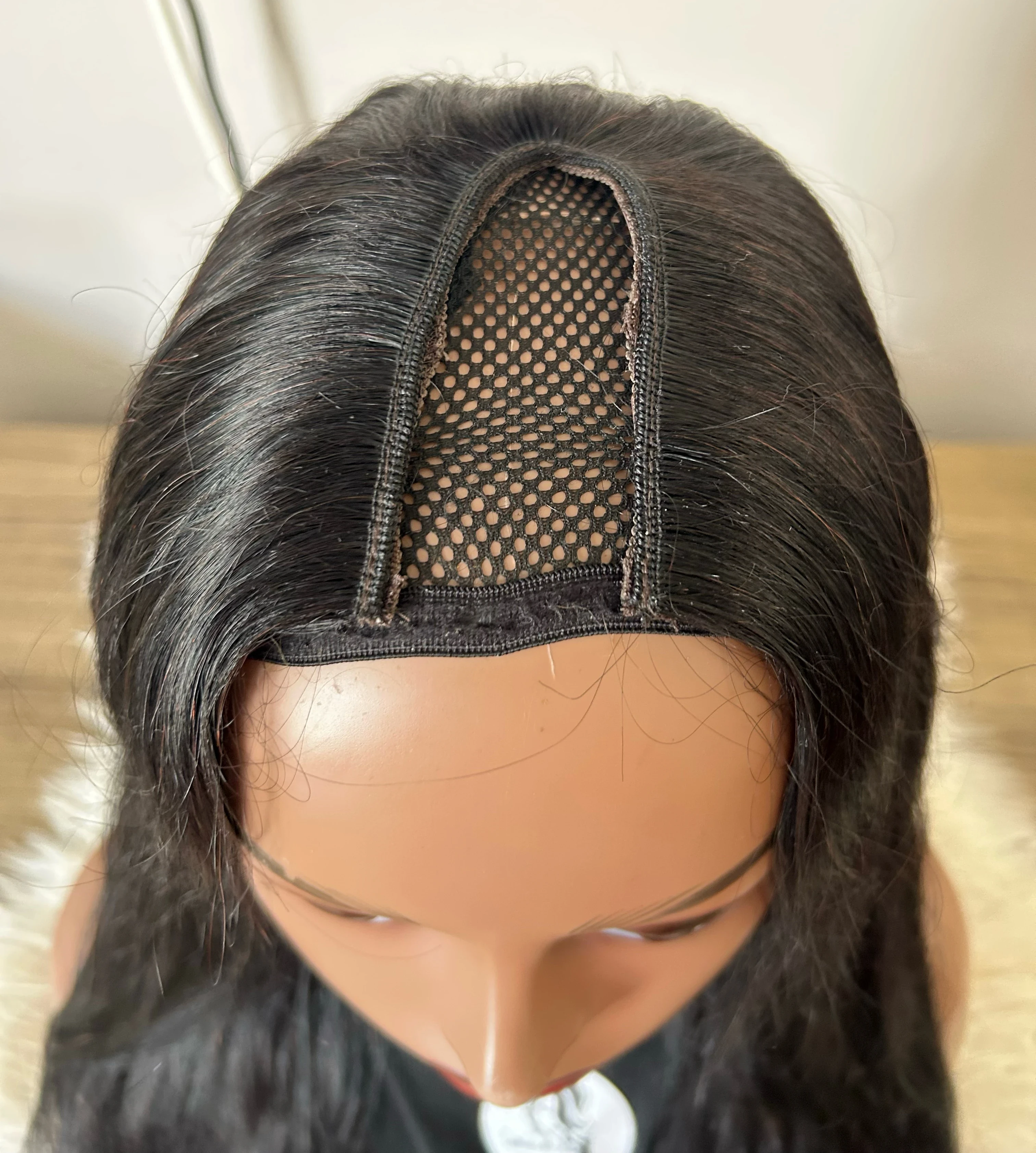 Pelucas de cabello humano en V de 30 pulgadas, densidad del 180 % 5