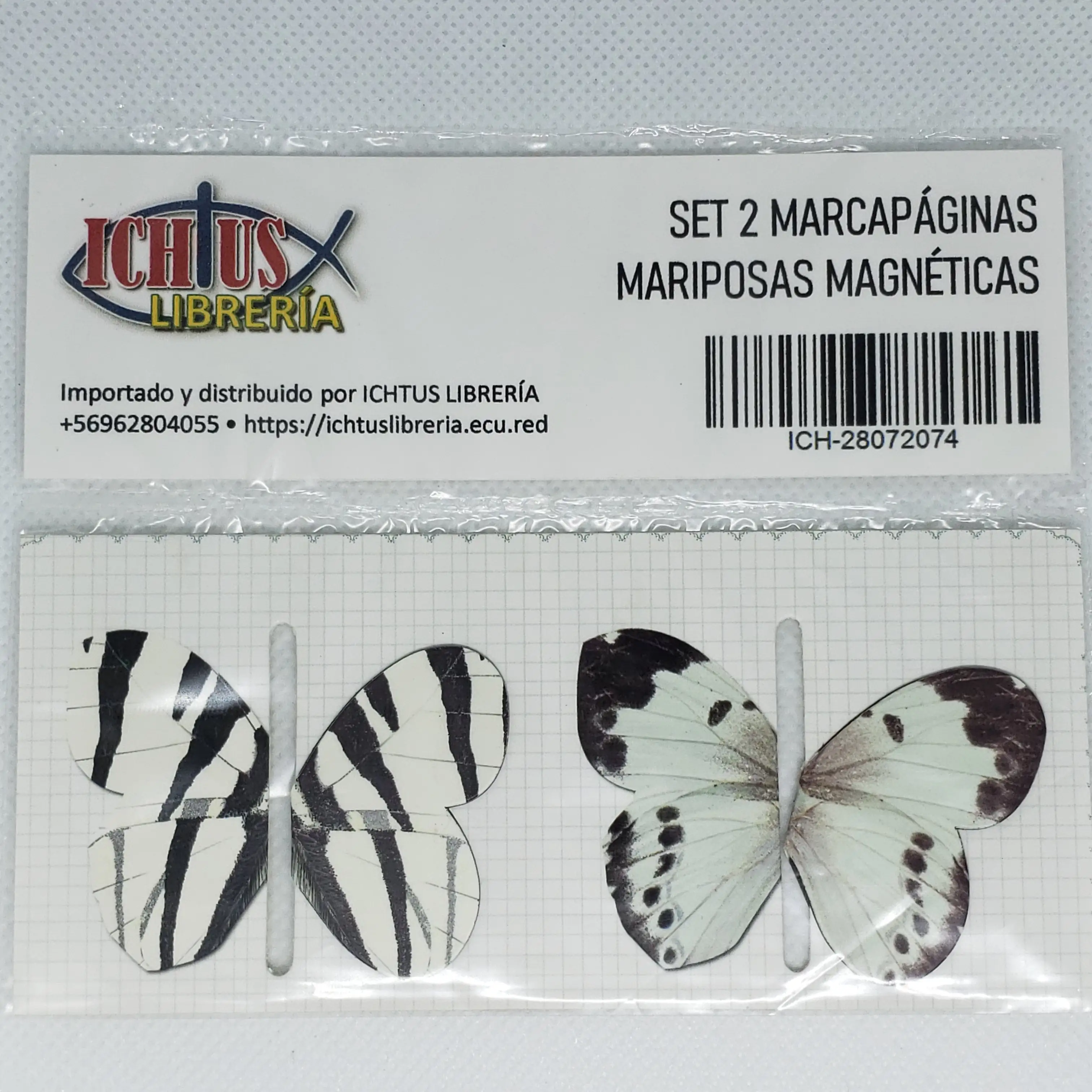 Set 2 marcapáginas mariposas magnéticas 2