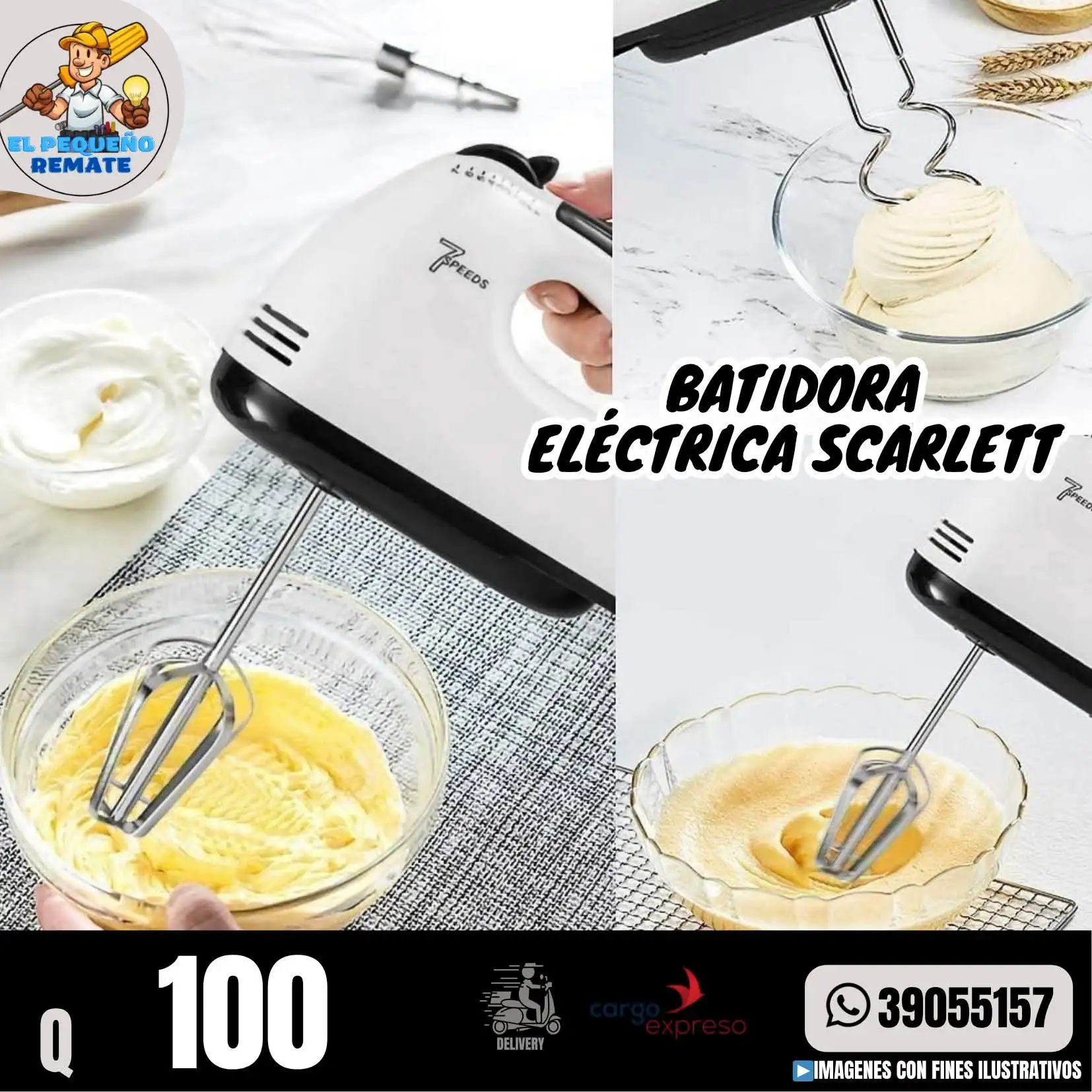 BATIDORA ELÉCTRICA SCARLETT  3