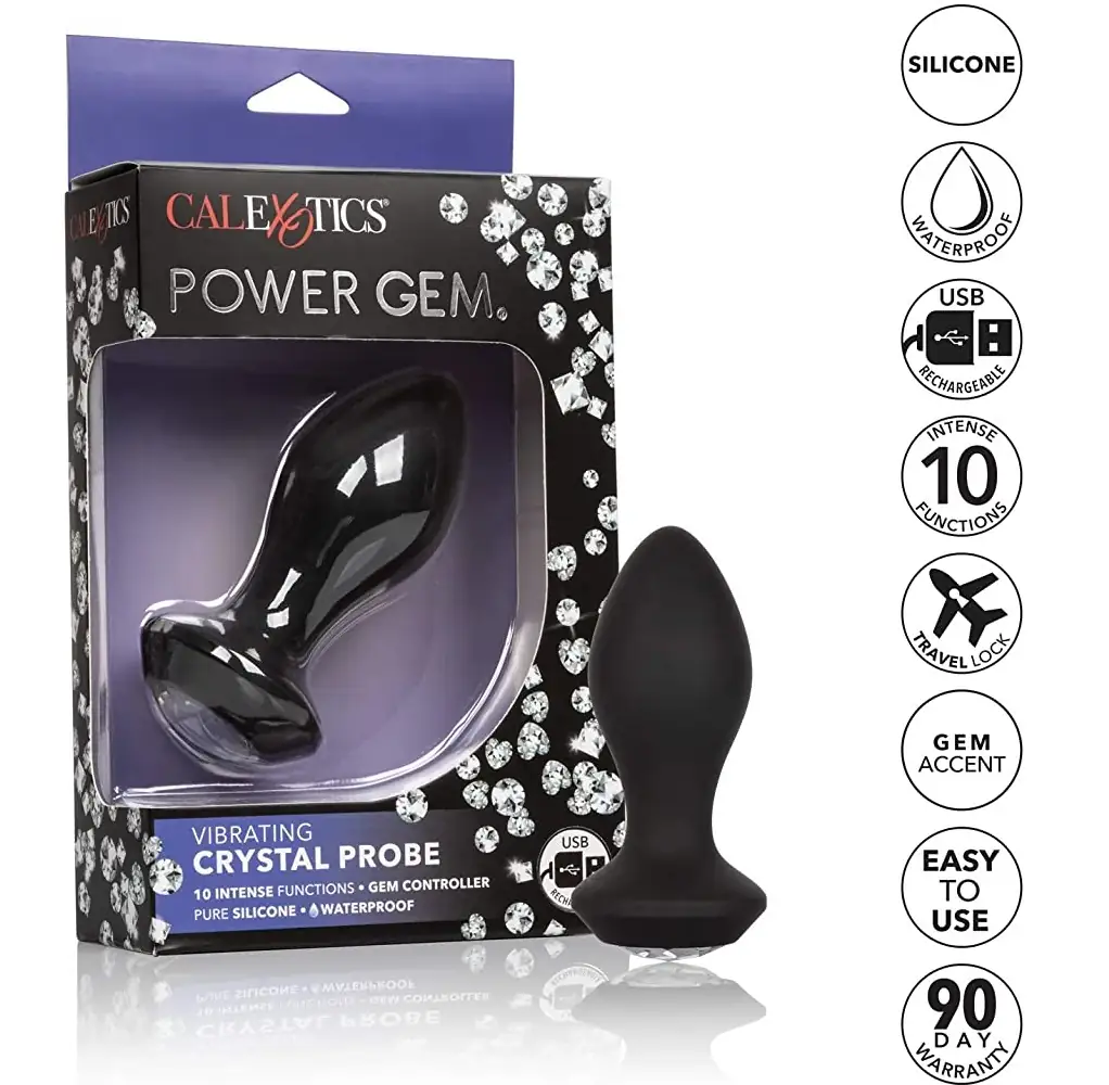 Power Gem Vibrating Crystal Probe – Black