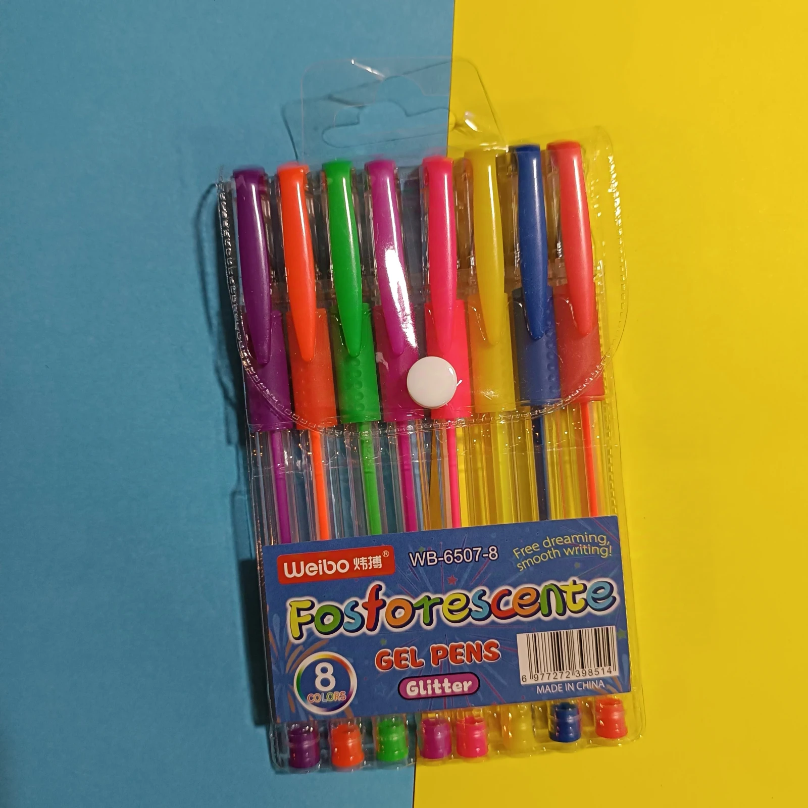 PAQUETE LAPICERO GEL NEON X8