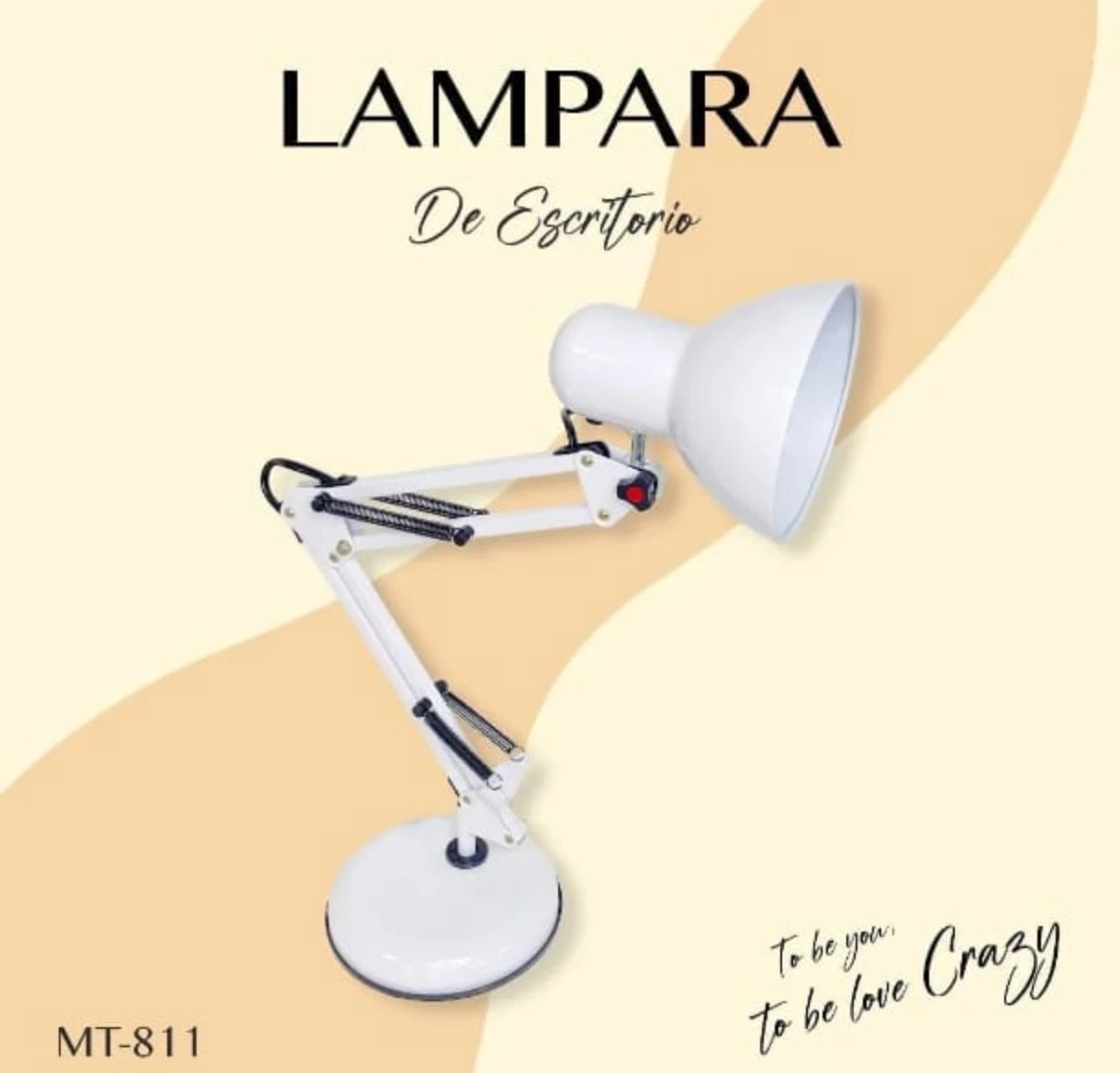 Lámpara de escritorio Mt-811 blanca 