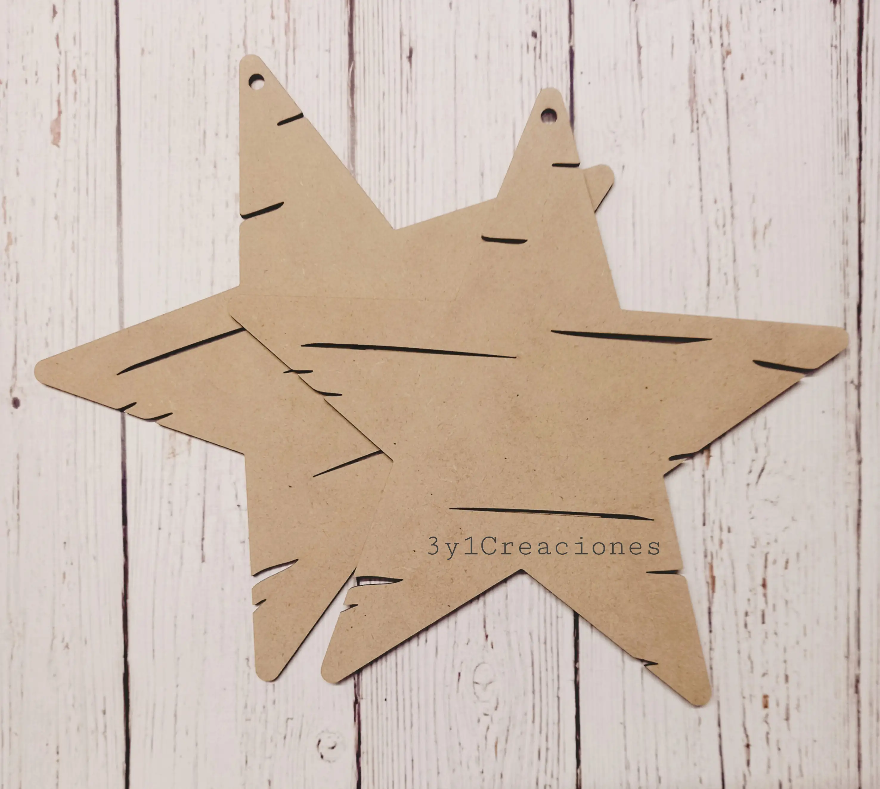 FIGURA ESTRELLA CON RANURAS