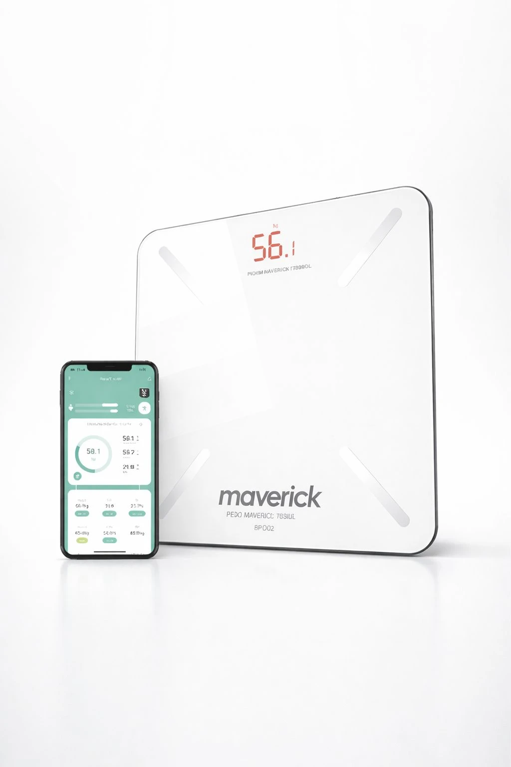 BALANZA PERSONAL  MAVERICK C/BLUETOOTH 180KG