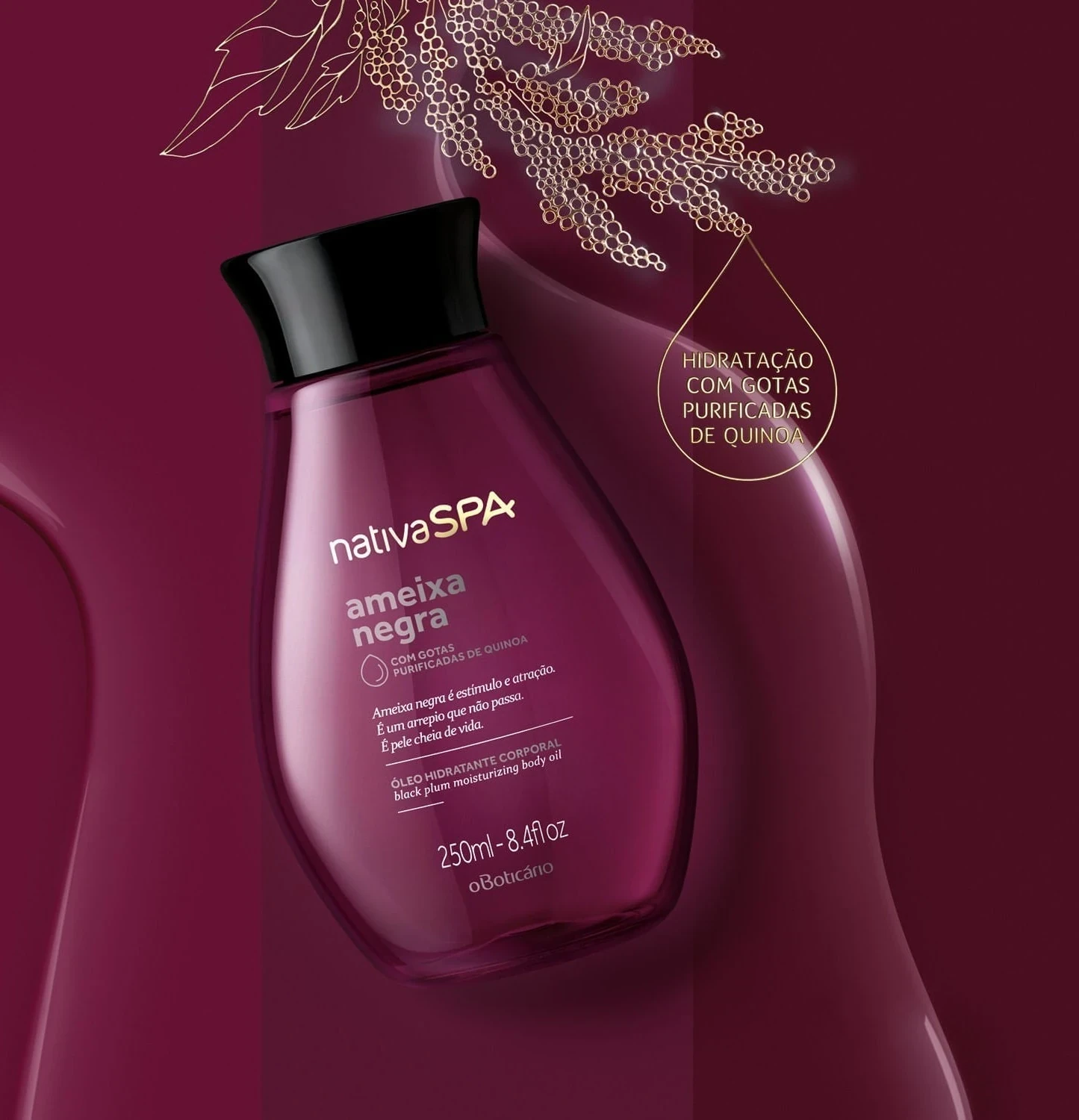 Nativa SPA Aceite Corporal Ameixa Negra, 200ml 2