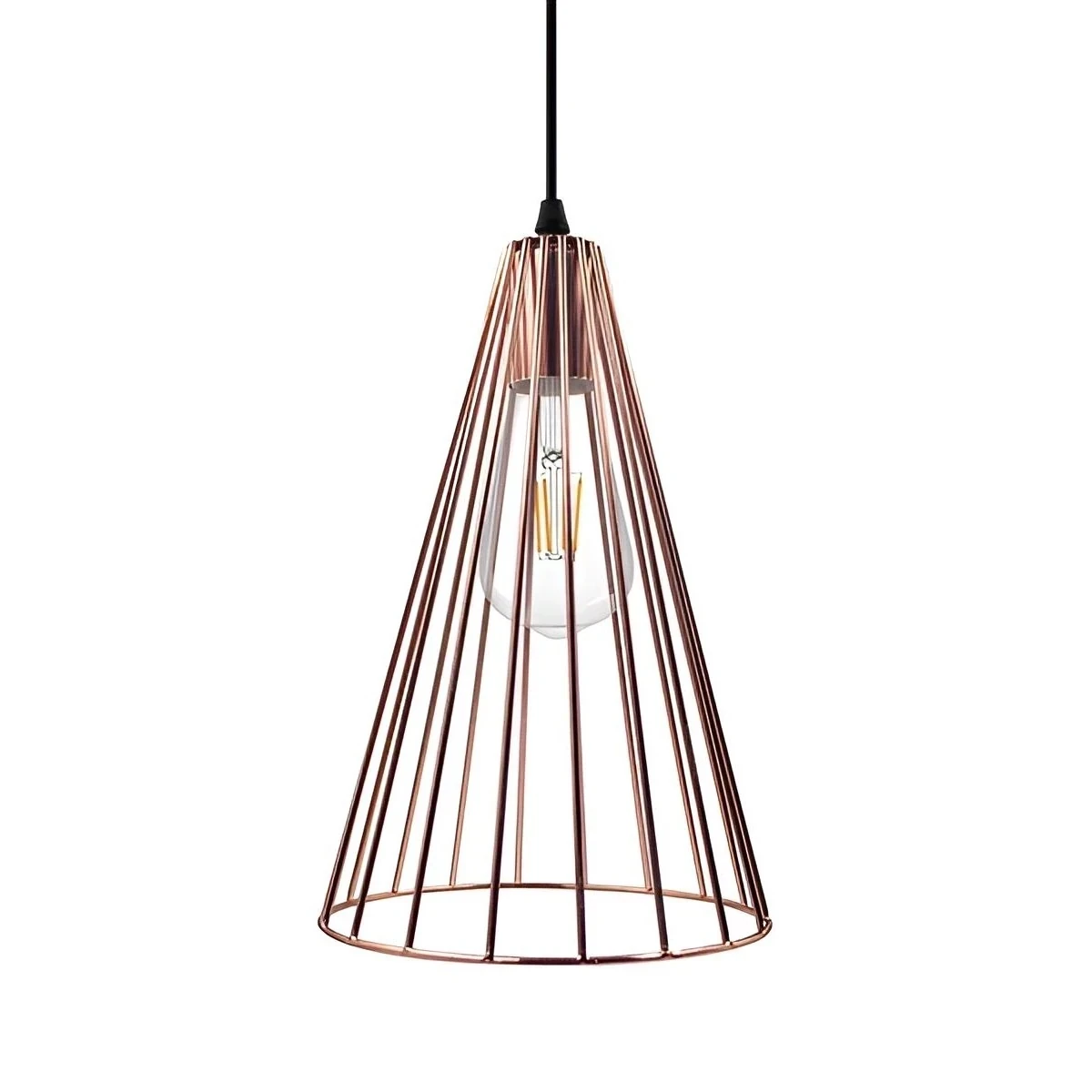 LAMPARA COLGANTE REJILLA 1L E27 3