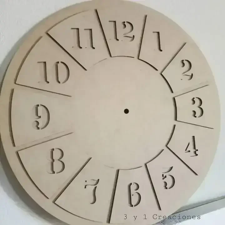 RELOJ ARÁBIGO PIEZAS CALADAS 2