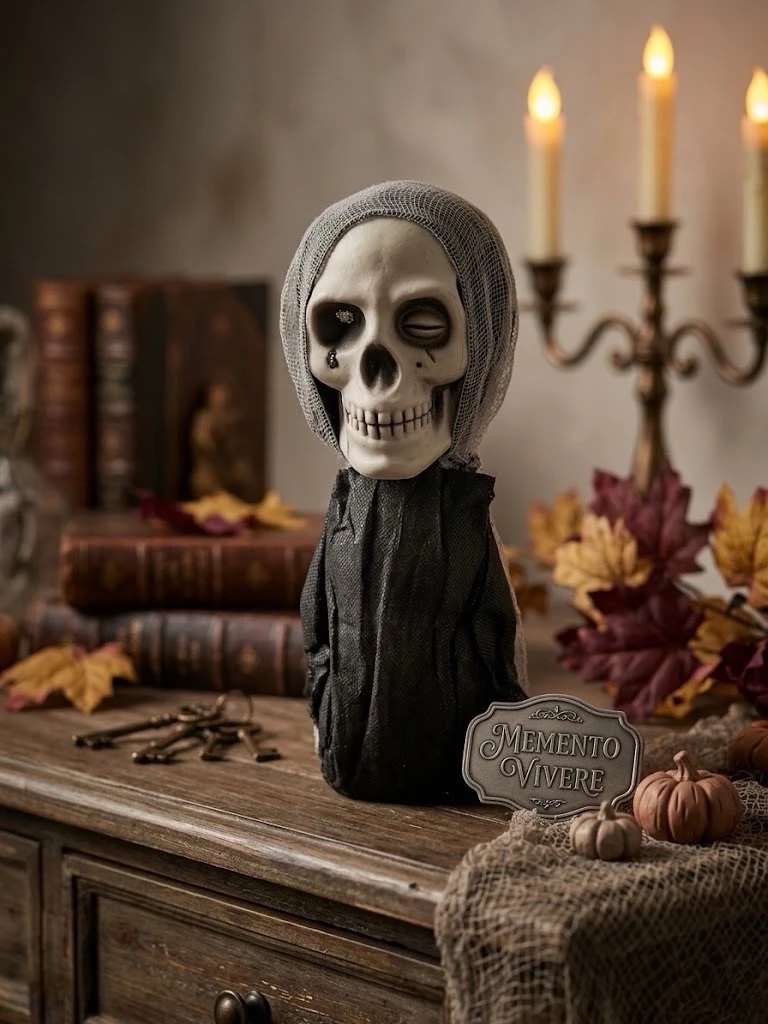 CALAVERA CON LUZ Y SONIDO (22 cm)  2