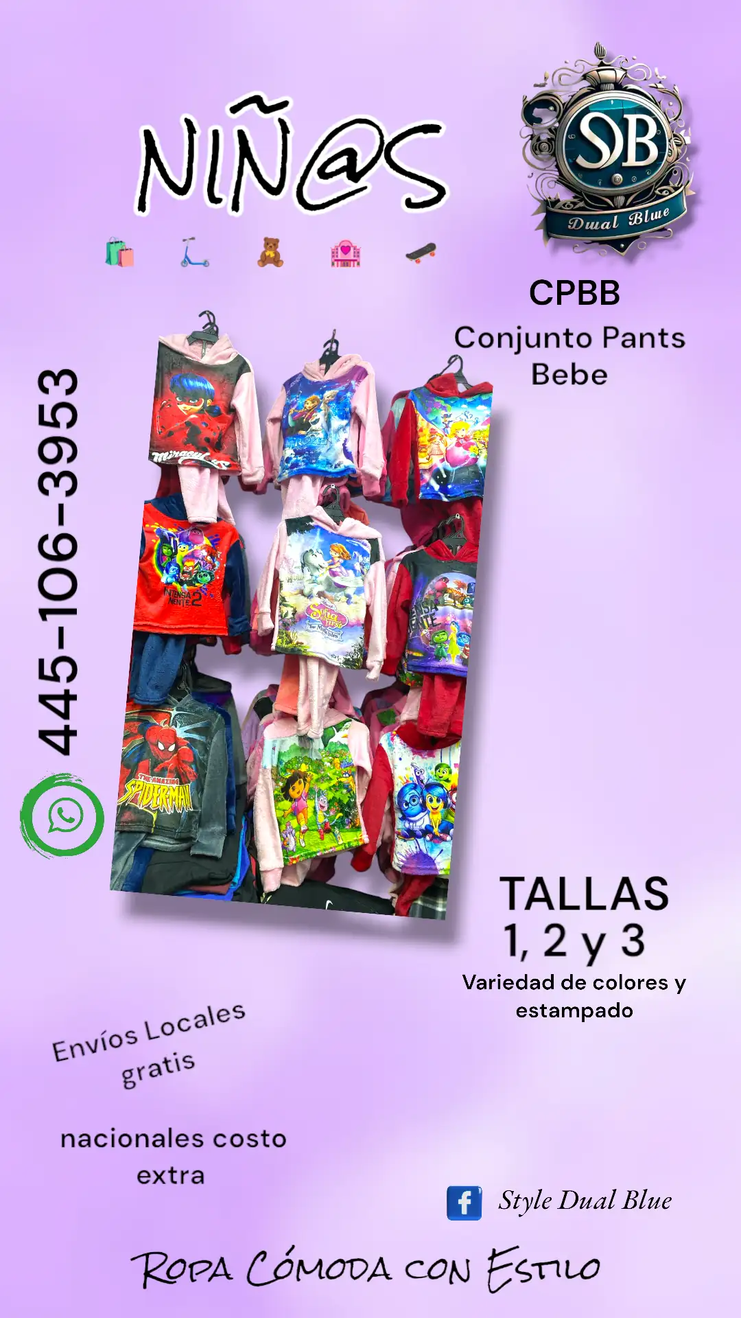 Conjunto de pants de bebe