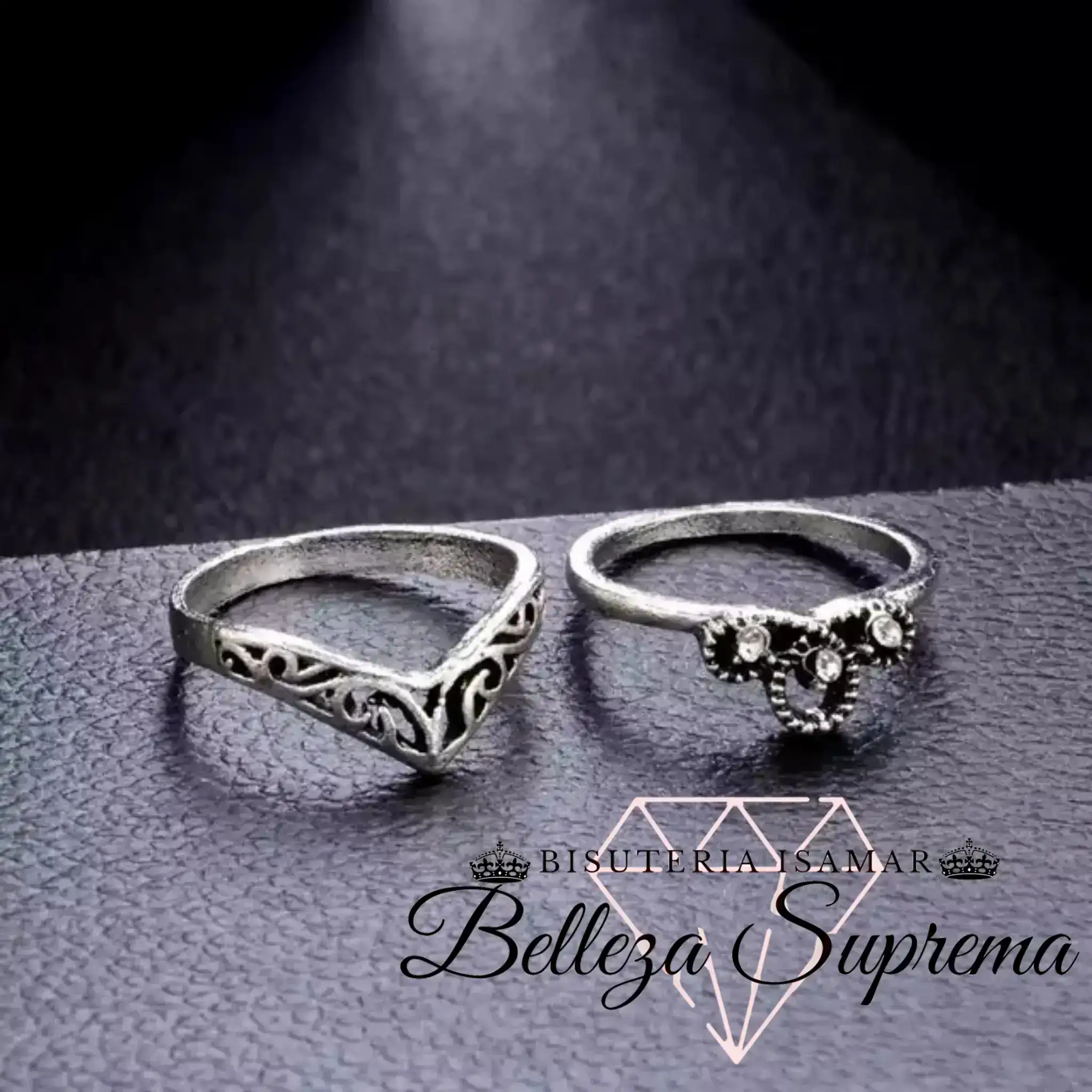 SET DE 16 ANILLOS PLATA  3