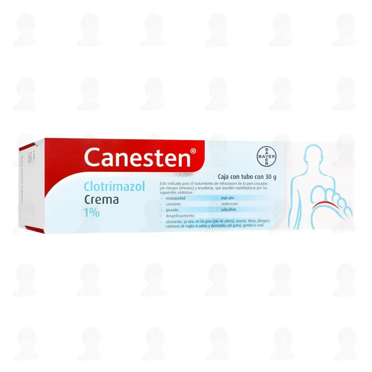 Canesten Crema para Pie de Atleta 1%, 30 gr.
