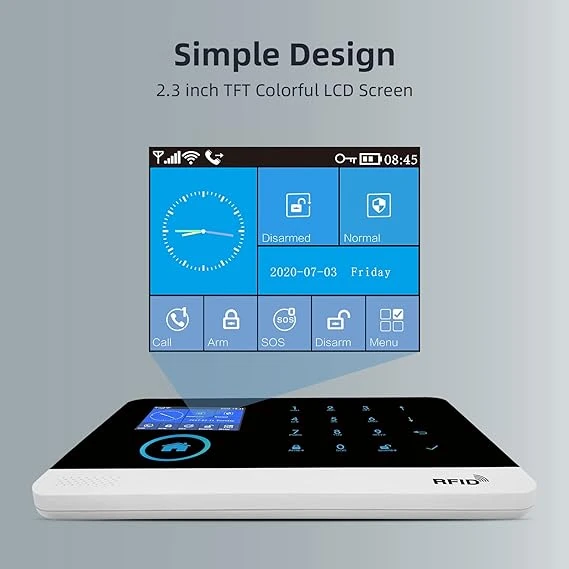Kit Sistema De Seguridad Alarma Hogar Y Sensor Wifi Y Gsm 3