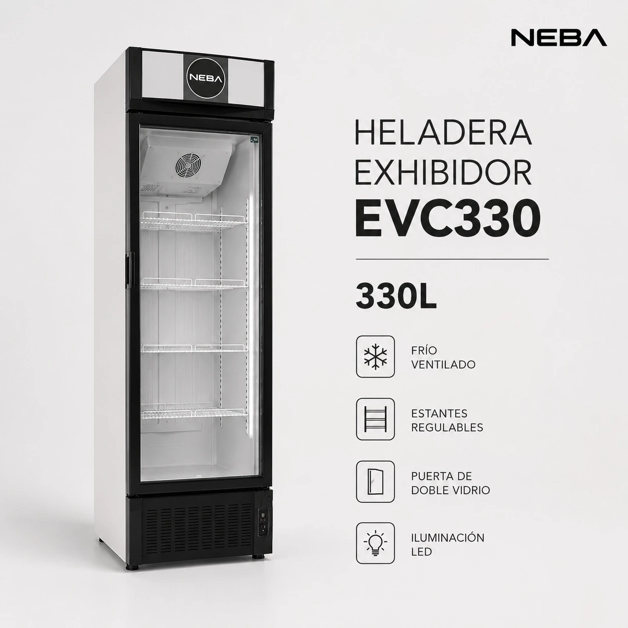 EXHIBIDOR NEBA 330L EVC330