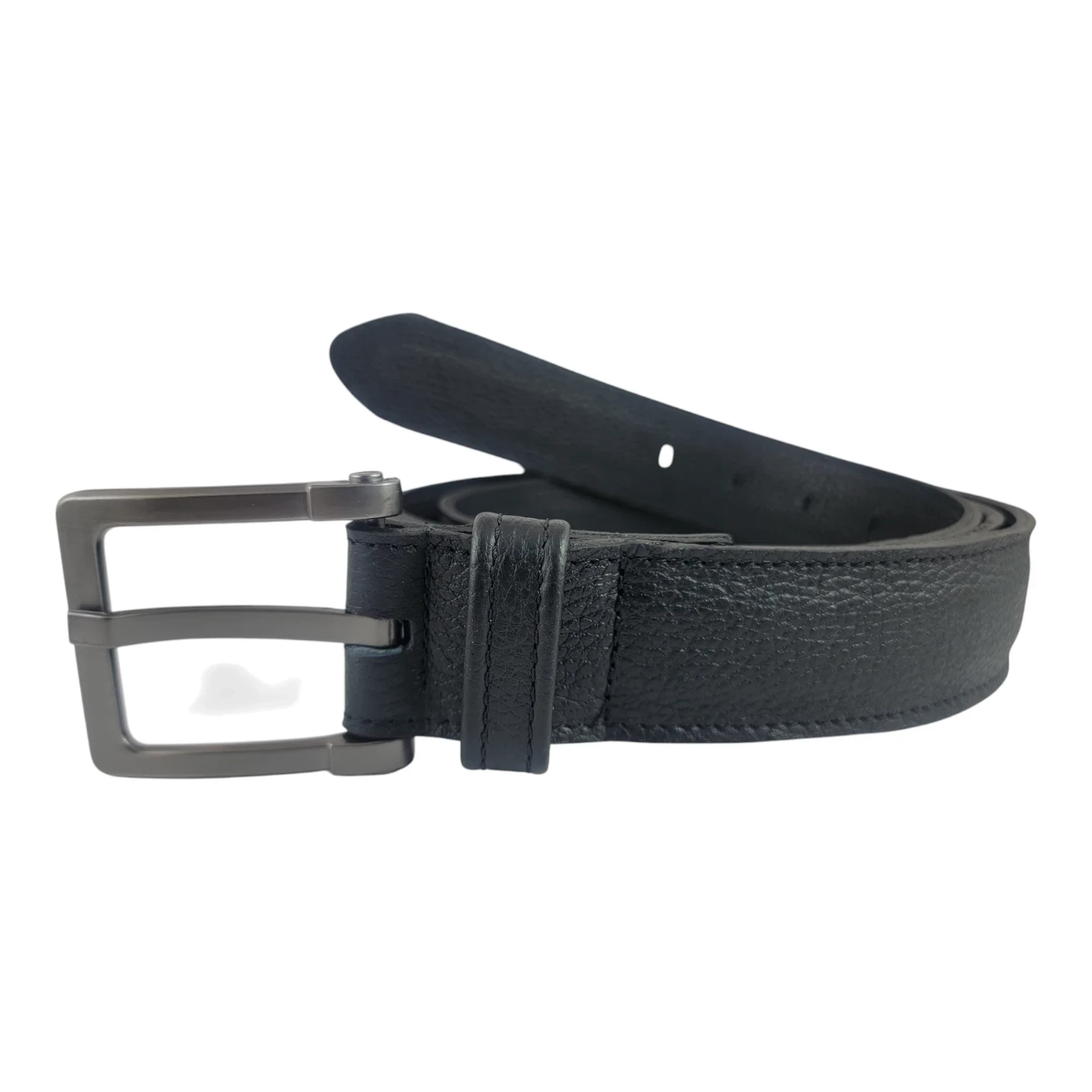 Faja ejecutiva negra cuero croshkid 