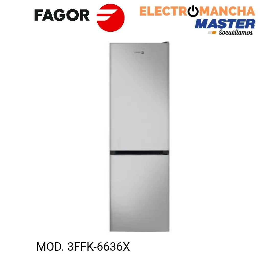 FRIGO COMBI FAGOR 3FFK-6636X NO FROST 1,86X60 INOX E