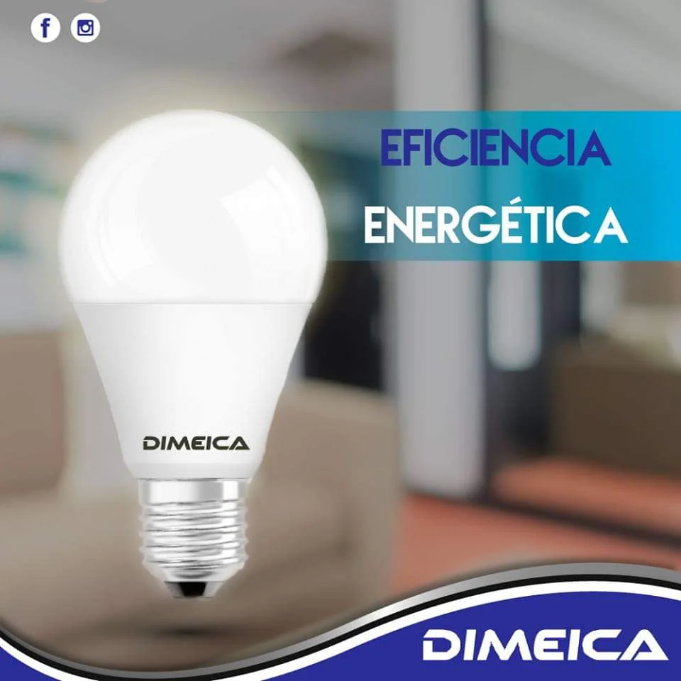 Foco ahorrador dimeica 9.6W 2