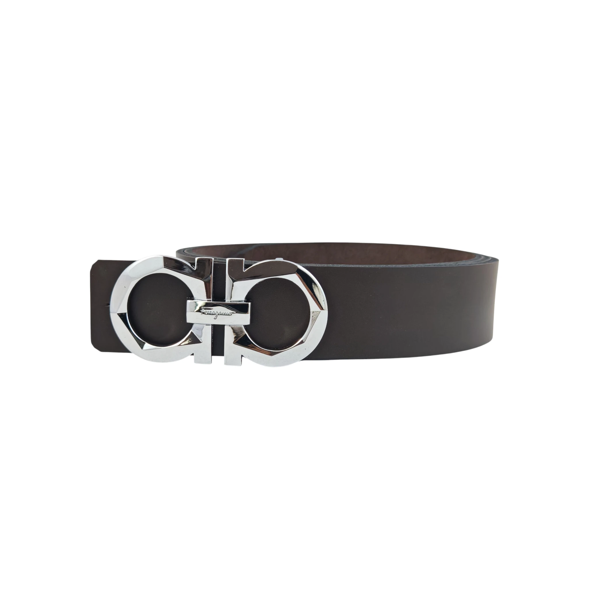 Ferragamo NK cuero café oscuro 2