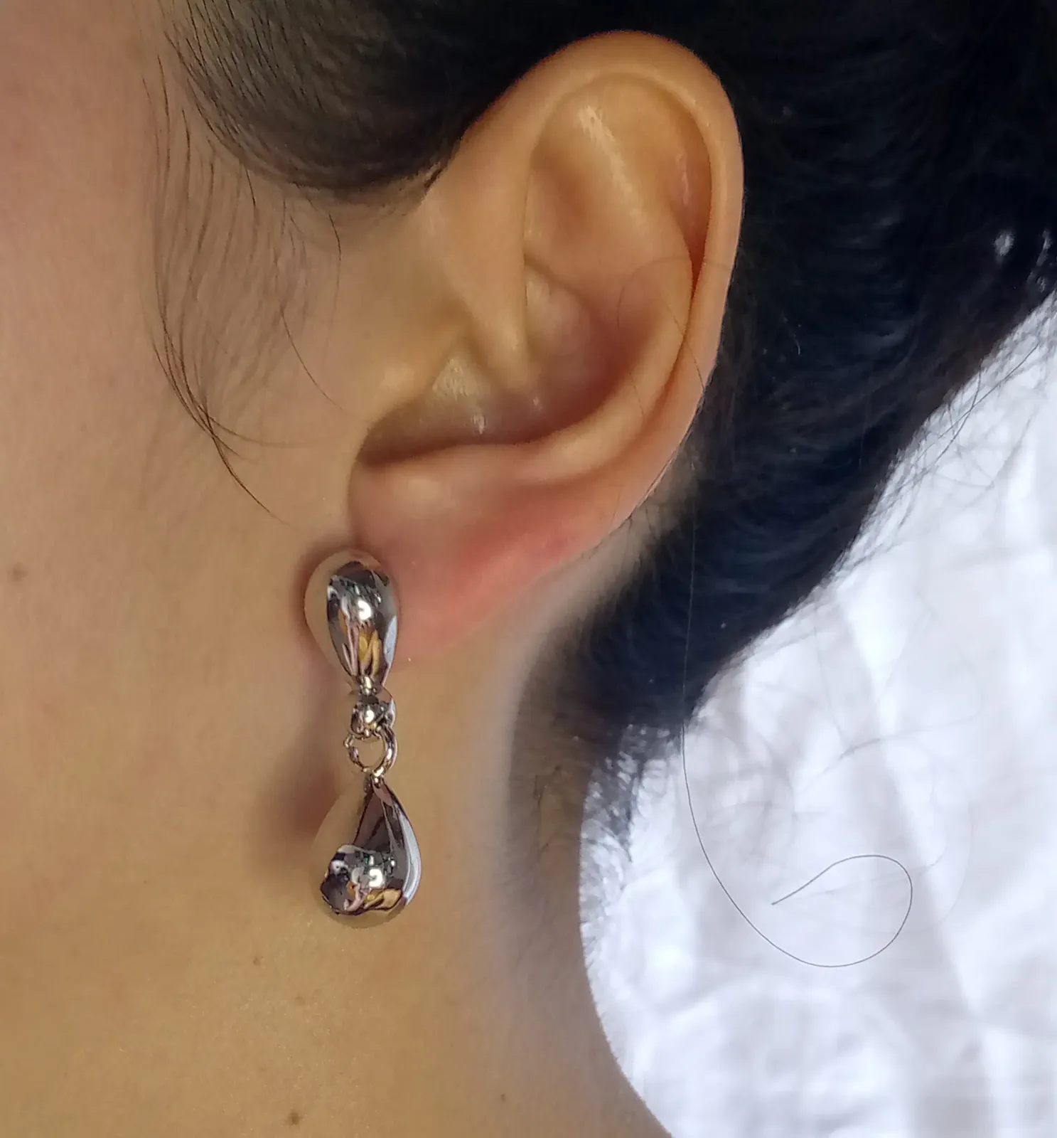 Arete gota doble 