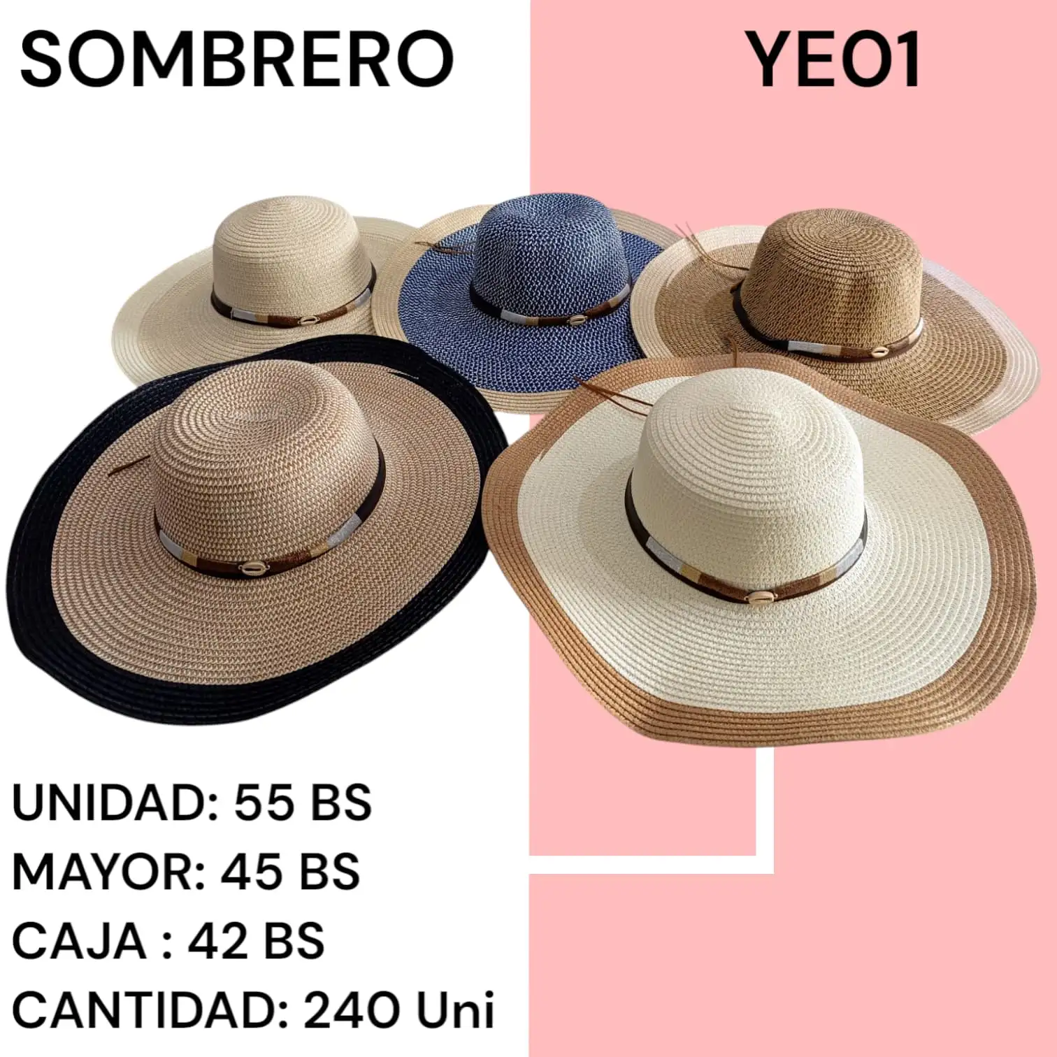 SOMBRERO FEMENINO YE01