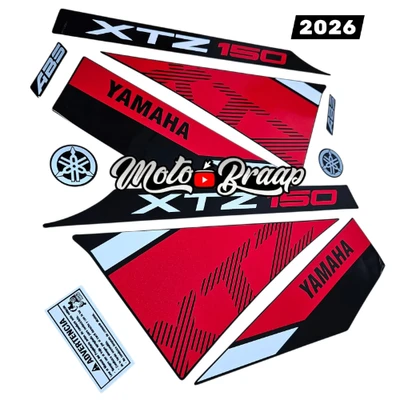 Xtz 150 Calcomanias 2026 rojo