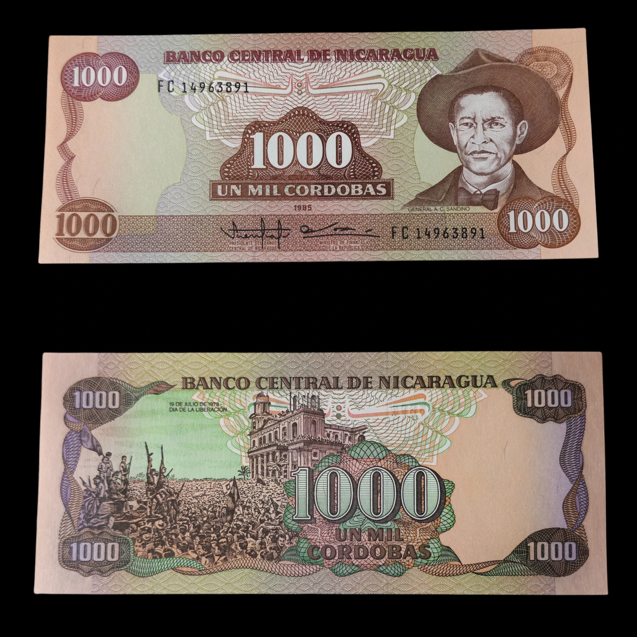 ° Nicaragua 1000 córdobas UNC