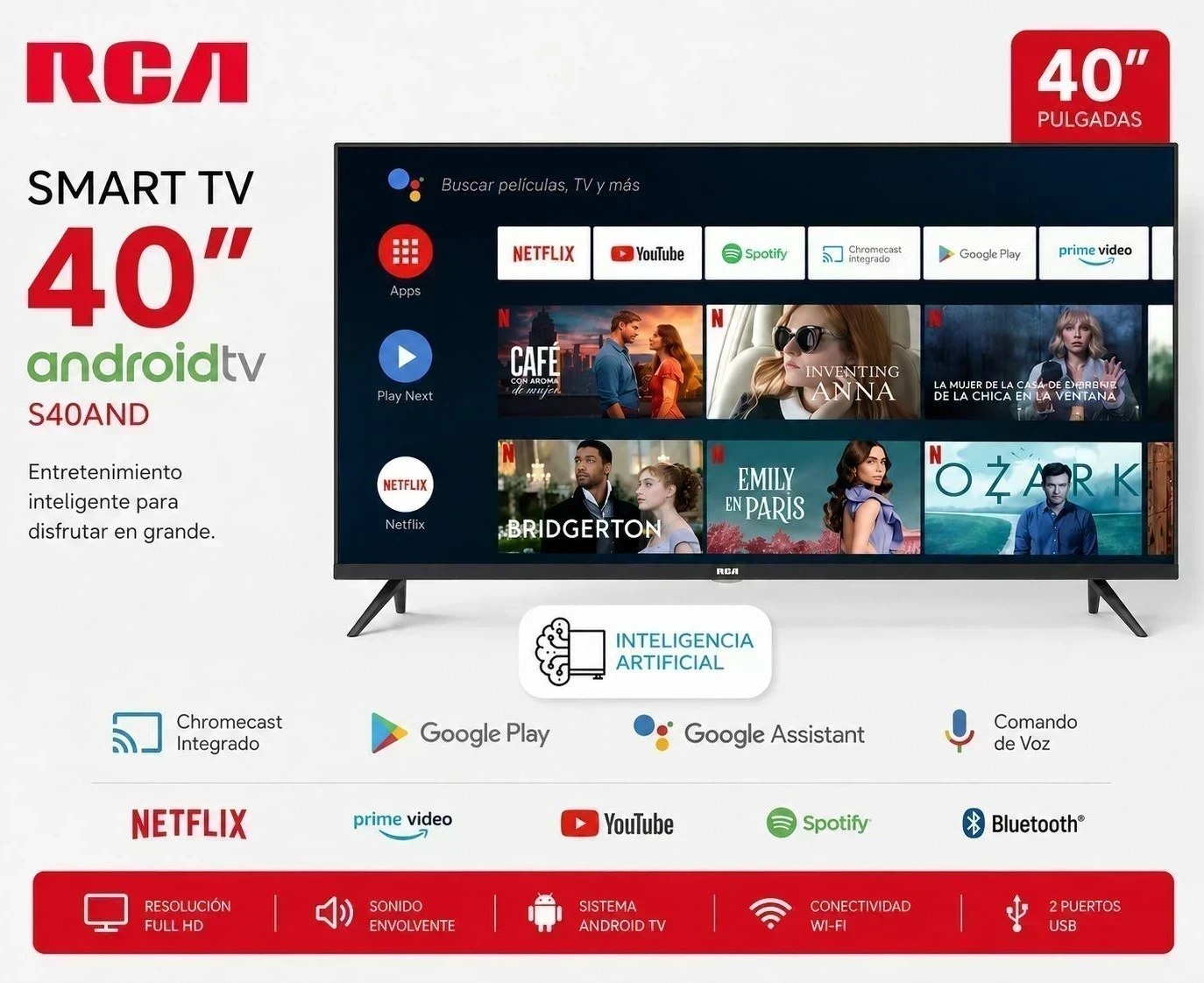 Smart Tv Rca 40 Android / Google Tv Full Hd Google Assistant
