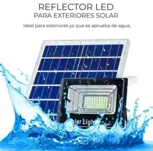 Reflector LED 300W Con Panel Solar  2