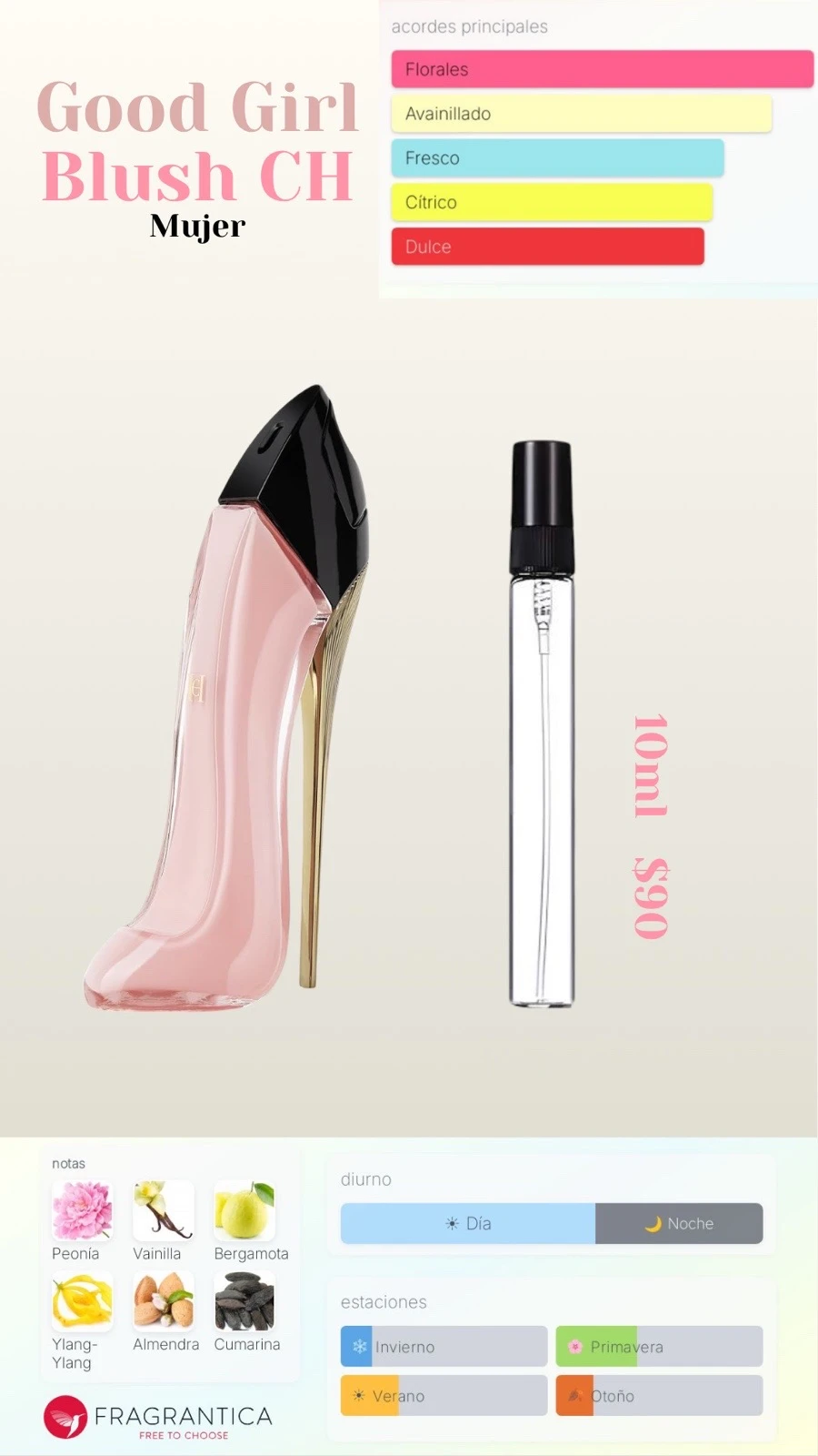 Decants - Good Girl Blush Carolina Herrera Dupe - Mujer