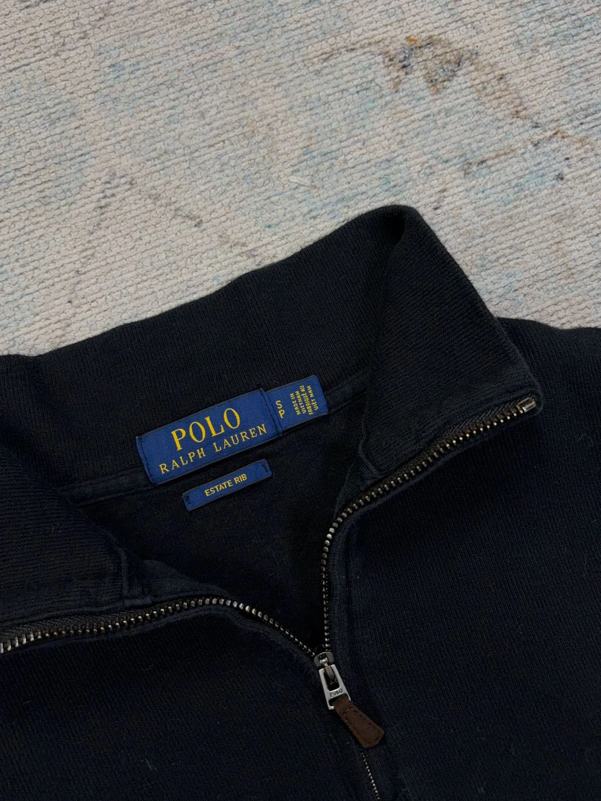 POLO RALPH LAUREN ESTATE RIB QUARTER-ZIP SWEATER 6