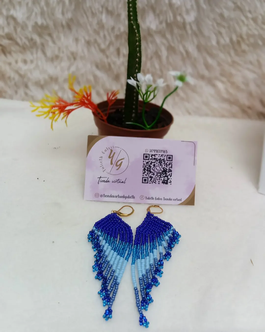 Aretes en flecos  7