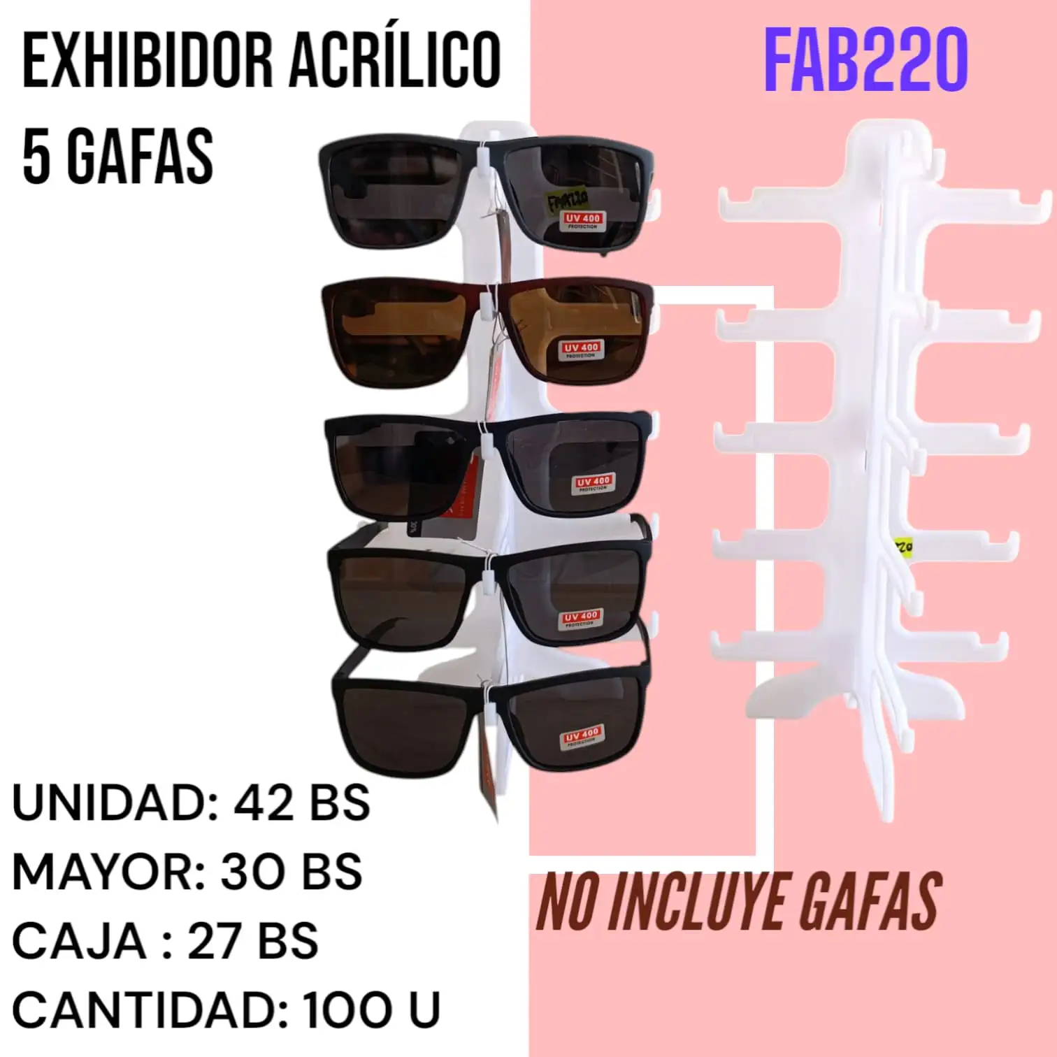 EXHIBIDOR ACRÍLICO FAA220