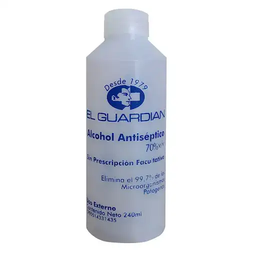 Alcohol el Guardian 240 ML Antiséptico 
