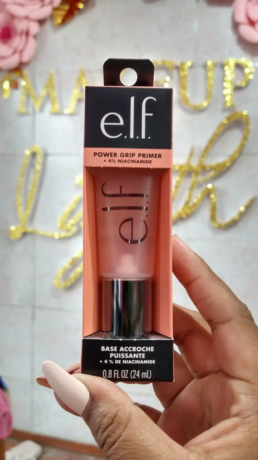 Power grip primer +4% niacinamide elf
