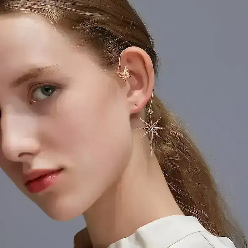 Ear Cuff Estrella Belén Dorado REF: ME05
