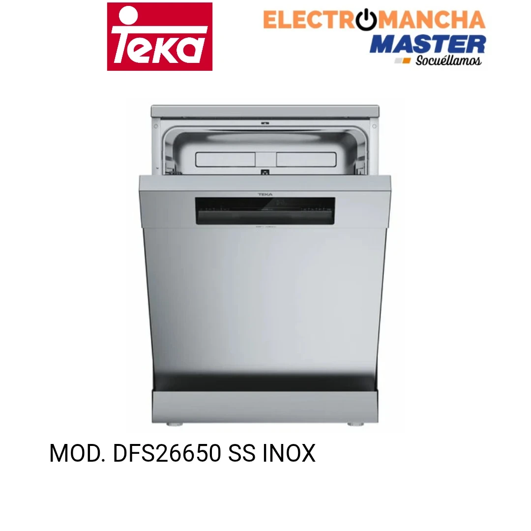 LAVAVAJILLAS TEKA DFS26650SS INOX 13 CUBIERTOS CLASE E 6