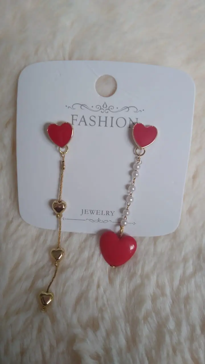 Pendientes Corazón Rojo 2