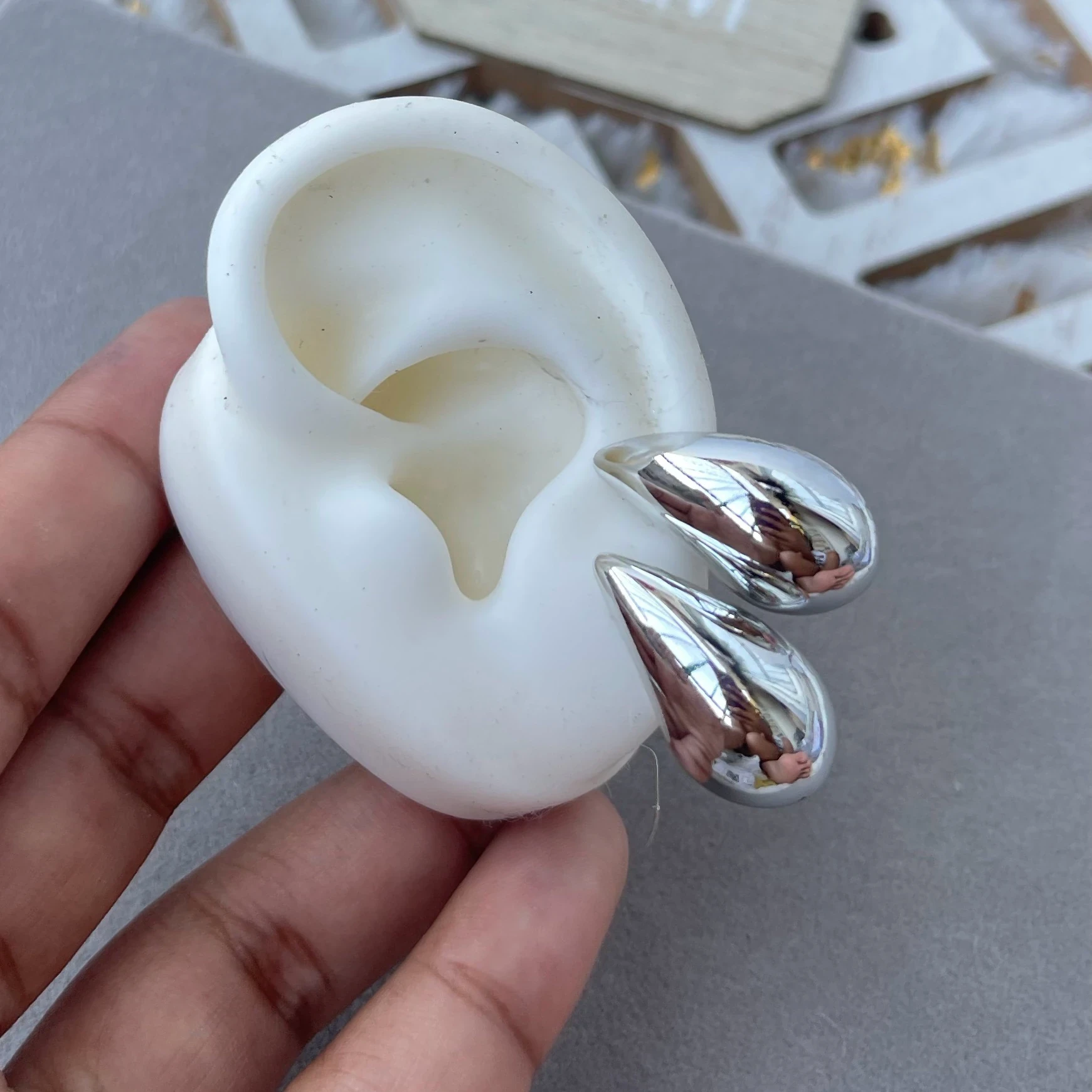 Topos gota medianos silver