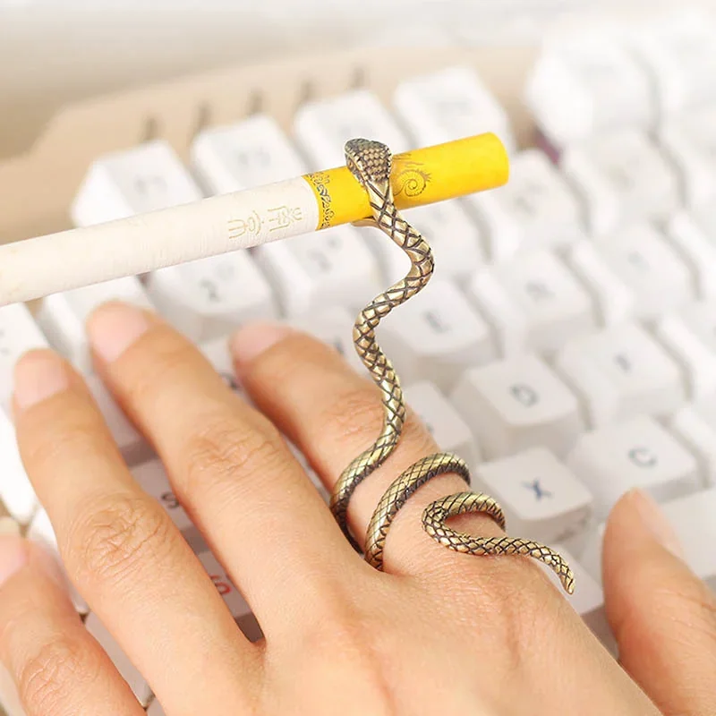 ANILLO SERPIENTE PORTA CIGARRO  2